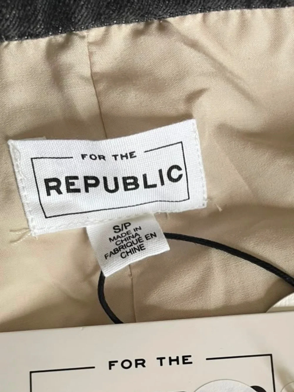 For The Republic plaid trucker